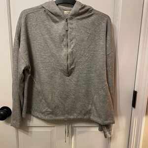 Max Studio cropped zip hoodie